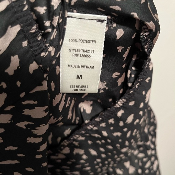 West K Tie Front Black and Cream Blouse Whimsigoth Streetwear Baddie Medium - Picture 10 of 10